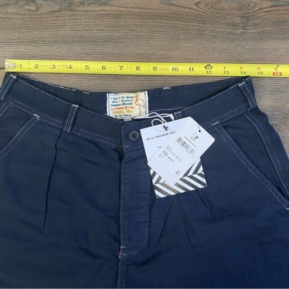 Sandrine Rose x Free People French Worker patch pants NWT Womens Sz 29 - Picture 8 of 15